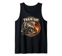 National Train Day Steam Locomotive Rail Legacy Tank Top