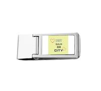 National Travel City Guilin Slim Money Clip Stainless Holder Pocket Wallet