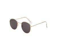 National Treasure N. Cage Style Sunglasses, Gold Frame/Smoke Lens