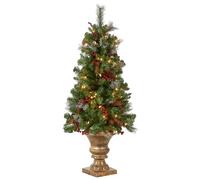 National Tree Christmas Tree Crestwood Spruce, Polyvinyl Chloride, Green, 4'