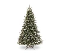 National Tree Company 6.5/7.5 Foot Snowy Sheffield Fir Feel-Real Artifical Tree (7.5 ft)