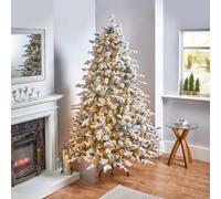 National Tree Company 7.5Ft Full Snowy Dorchester Warm White Led Pre-Lit Artificial Christmas Tree
