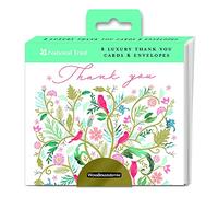 National Trust Bird Tree Thank You Note Card Wallet - Pack of 8 Notelets
