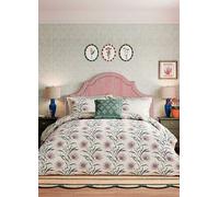 Sanderson for National Trust Catherinae Duvet Cover Set King Size Fuschia