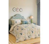 National Trust by Sanderson Kingfisher & Iris 100% Cotton Percale 180 Thread Count Duvet Cover Set Multi