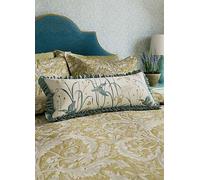 National Trust by Sanderson Tila Lime 70 x 30cm Feather Filled Cushion Gold