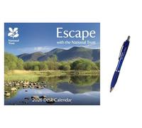 National Trust Escape B Calendar 2026 + EXCLUSIVE LIMITED EDITION PEN