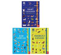 National Trust: Out and About Explorer 3 Books Collection Set (Bird Spotter, Night Explorer, Minibeast Explorer)