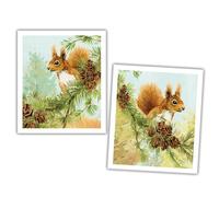 National Trust Plant Based Cleaning Cloths Set of 2 - Squirrel