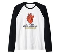 National Vascular Disease Awareness Month Raglan Baseball Tee