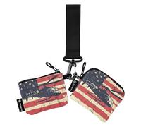 National Vietnam War Veterans Day A Helicopter 3 Women's Change Wallet Card Cases Large Capacity Card Organizer Purse with Zipper Coin Pocket for Women Men 2 Packs, Multicolor, 4.13"(L) x 3.5"(W