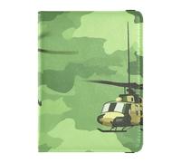 National Vietnam War Veterans Day Army A Helicopter_4 Leather Passport and Vaccine Card Holder Combo Passport Cover Cute Passport Book Lightweight, National Vietnam War Veterans Day army, A