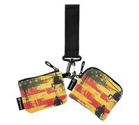 National Vietnam War Veterans Day Helicopter Women's Coin Pouches Card Holder Slim Portable Change Purse Wallet with Wristle Strap for Men Women 2 Packs, Multicolor, 4.13"(L) x 3.5"(W), Travel