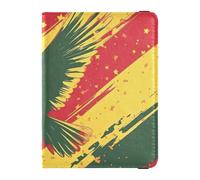 National Vietnam War Veterans Day Red-yellow Bird Leather Passport and Vaccine Card Holder Combo Vaccine Card Holder Cover Combo Passport Cover Holder Wallet Case Lightweight, National Vietnam War