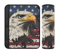 National Vietnam War Veterans War Bird Belt Shoulder Strap,Protects Your Neck and Shoulders,seat Belt Shoulder Pads for Truck Auto Van Protector para cinturón de carro 2 pcs