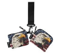 National Vietnam War Veterans War bird Dual Wristlet Wallets for Women Slim Portable Credit Card Wallet Organizer with Keychain for Ladies Girls 2 Pcs, National Vietnam War Veterans war bird, One