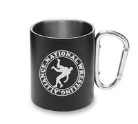 National Wrestling Alliance Metal Cup Carabiner Handle, Camping Mug