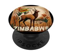 National Zimbabwe Animal Look for Adults and Kids PopSockets Adhesive PopGrip