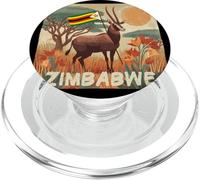 National Zimbabwean Gazelle in Nature Costume PopSockets PopGrip for MagSafe