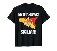 Nationality Pride My Grandpa is Sicilian Country Flag Sicily Value Graphic T-Shirt
