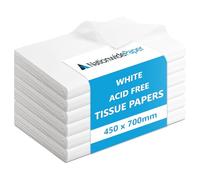 Nationwide Paper 450x700mm White Acid Free Tissue Paper Large Quality Wrapping Gift, Packaging, Arts & Craft, 1000 Sheets