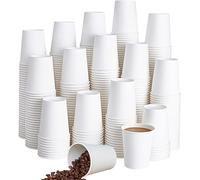 Nationwide Paper 50 x 16 oz Disposable White Paper Cups - Single Wall Coffee Cups for Hot & Cold Beverages - Premium Eco-Friendly & Recyclable Cups for Home, Office, Café & Events (475 ml)