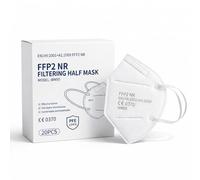 Nationwide Paper FFP2 Face Masks 20 Pack UK - CE Certified 0370, 5 Layer High Filtration Respirator Mask, Individually Wrapped, Breathable WN95 Style Dust Protection Masks for Work & Travel