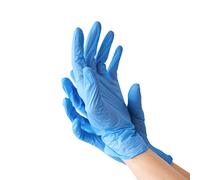 Nationwide Paper Vinyl Multi-Purpose Disposable 100 Gloves, Large, Blue