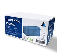 Nationwide Paper Z Fold Paper Hand Towel 1 Ply 3000 Blue Sheets Extra Strong & Super Absorbent 12 Sleeves