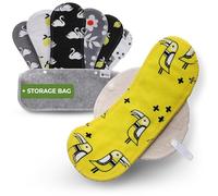 Natissy Organic Cotton Panty Liners - 7-Pack Medium Reusable Cloth Liners for Women & Teens - Made in EU, Thin Sanitary, Daily Use, NOT for Period