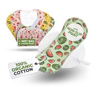Natissy Organic Cotton Reusable Panty Liners for Teen Girls, 7 Pack (Small)