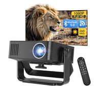 [Native 1080P] MT-VIKI Mini Projector with WiFi and Bluetooth, Native 1080P Portable Outdoor Movie Projector, Electric Focus, Auto Keystone