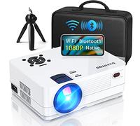 Native 1080P Projector with WiFi and Two-Way Bluetooth, Full HD Movie Projector, 300" Display 4K Home Theater