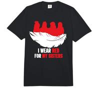 Native America MMIW Awareness - I Wear Red for My Sisters Comfort Colors Adult Heavyweight T-Shirt