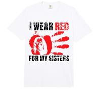 Native America MMIW Awareness - I Wear Red for My Sisters Comfort Colors Adult Heavyweight T-Shirt