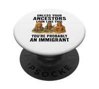 Native American Ancestors Immigrant Truth Indigenous Migra PopSockets Adhesive PopGrip