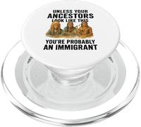Native American Ancestors Immigrant Truth Indigenous Migra PopSockets PopGrip for MagSafe