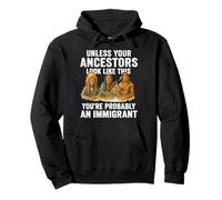 Native American Ancestors Immigrant Truth Indigenous Migra Pullover Hoodie