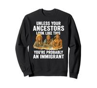 Native American Ancestors Immigrant Truth Indigenous Migra Sweatshirt