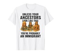 Native American Ancestors Immigrant Truth Indigenous Migra T-Shirt
