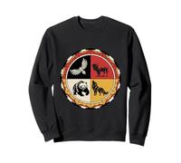 Native American Animal Spirits Medicine Wheel Sweatshirt