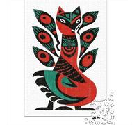 Native American Art Print Jigsaw Puzzles Puzzle for Adults Kids. 1000 Pieces Whimsical Challenge Toy Educational Game Home Decoration for Adults& Kids Age 14 Years Up 38x26cm/1000pcs