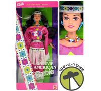 Native American Barbie Doll Third Edition Dolls of the World 1994 Mattel 12699