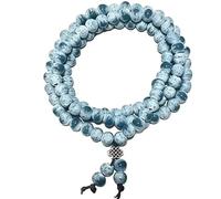 Native American Bracelet for Women Cute Colorful Ceramic Wrap Bracelet 3 Row Wide Layered Stackable Beaded Stretch Bracelet Vintage Native Jewelry Bohemian Hippie Sweater Necklace for Ladies, M