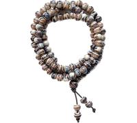 Native American Bracelet for Women Cute Colorful Ceramic Wrap Bracelet 3 Row Wide Layered Stackable Beaded Stretch Bracelet Vintage Native Jewelry Bohemian Hippie Sweater Necklace for Ladies, M