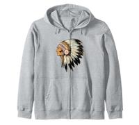 Native American Cherokee Apache Chippewa Indian Tribe Pride Zip Hoodie