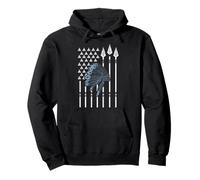 Native American Cherokee USA Flag Arrow T-shirt Pullover Hoodie