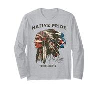 Native American Chief Patriot Tribal Roots Native USA Long Sleeve T-Shirt