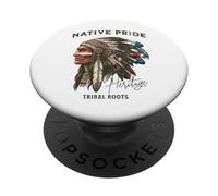 Native American Chief Patriot Tribal Roots Native USA PopSockets Adhesive PopGrip