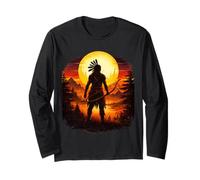 Native American Chief Tribes Indian Warrior Culture Sioux Long Sleeve T-Shirt